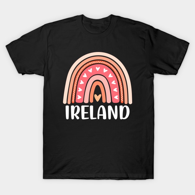 Ireland Rainbow for Women and Girls T-Shirt by JKFDesigns